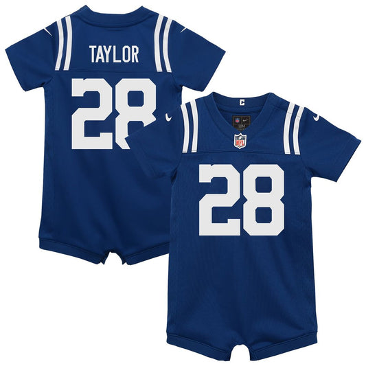 Jonathan Taylor Indianapolis Colts Newborn Romper Game Jersey - Royal