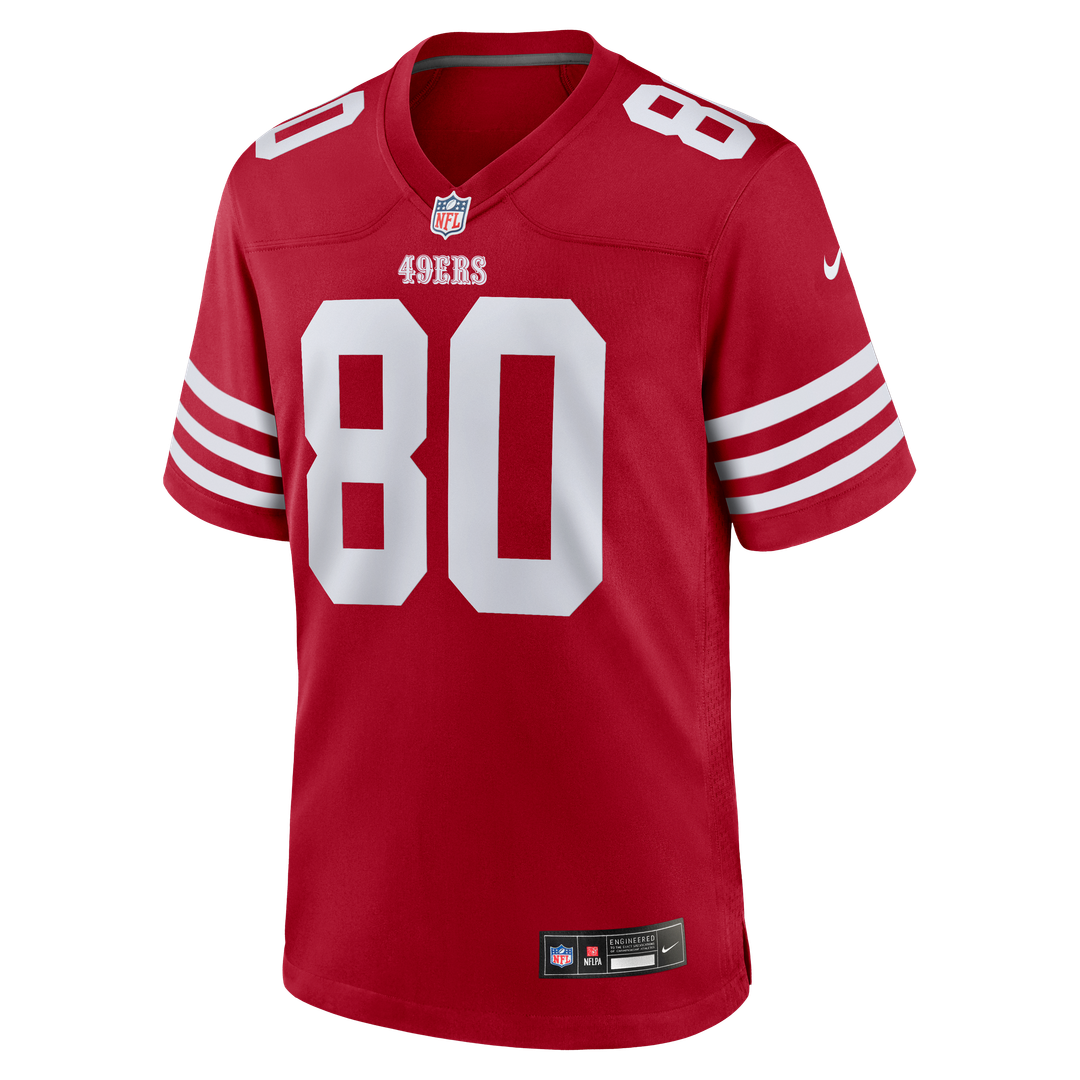 Jerry Rice San Francisco 49ers Retired Team Player Game Jersey - Scarlet