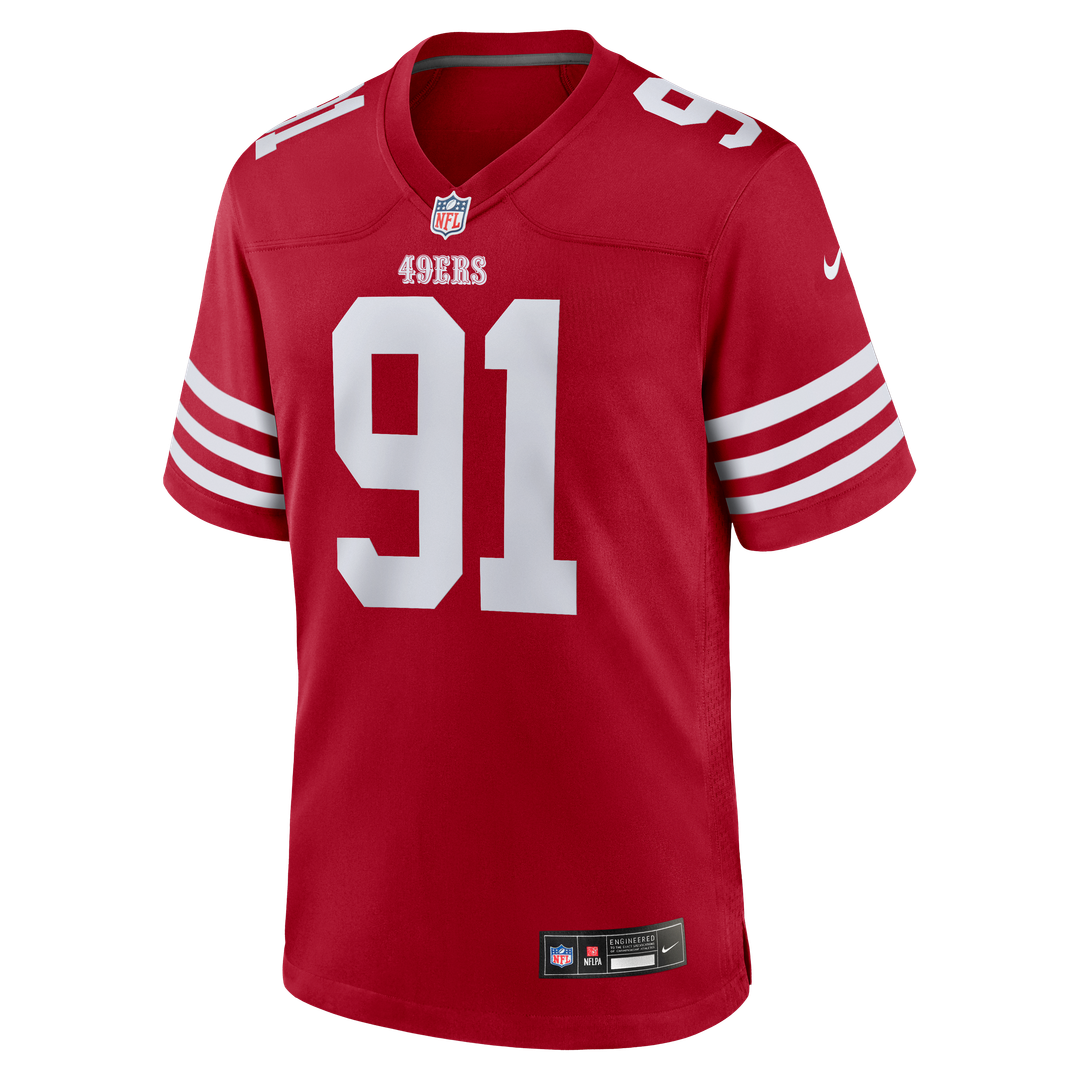 Earnest Brown IV San Francisco 49ers Team Game Jersey - Scarlet