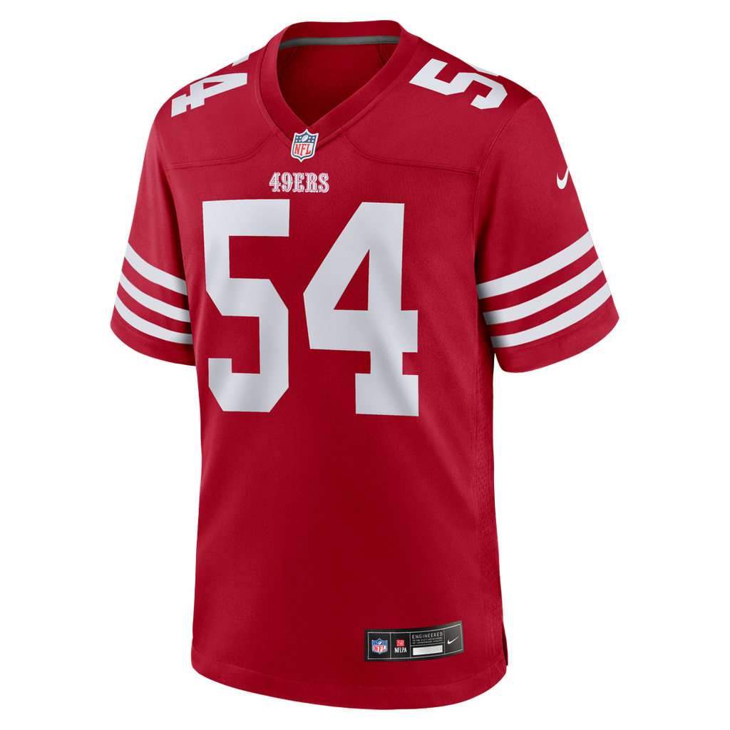 Fred Warner San Francisco 49ers Team Game Player Jersey - Scarlet