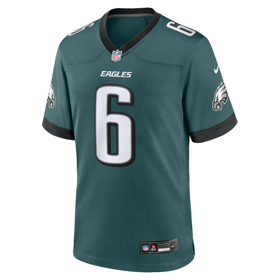 DeVonta Smith Philadelphia Eagles Team Game Jersey - Midnight Green