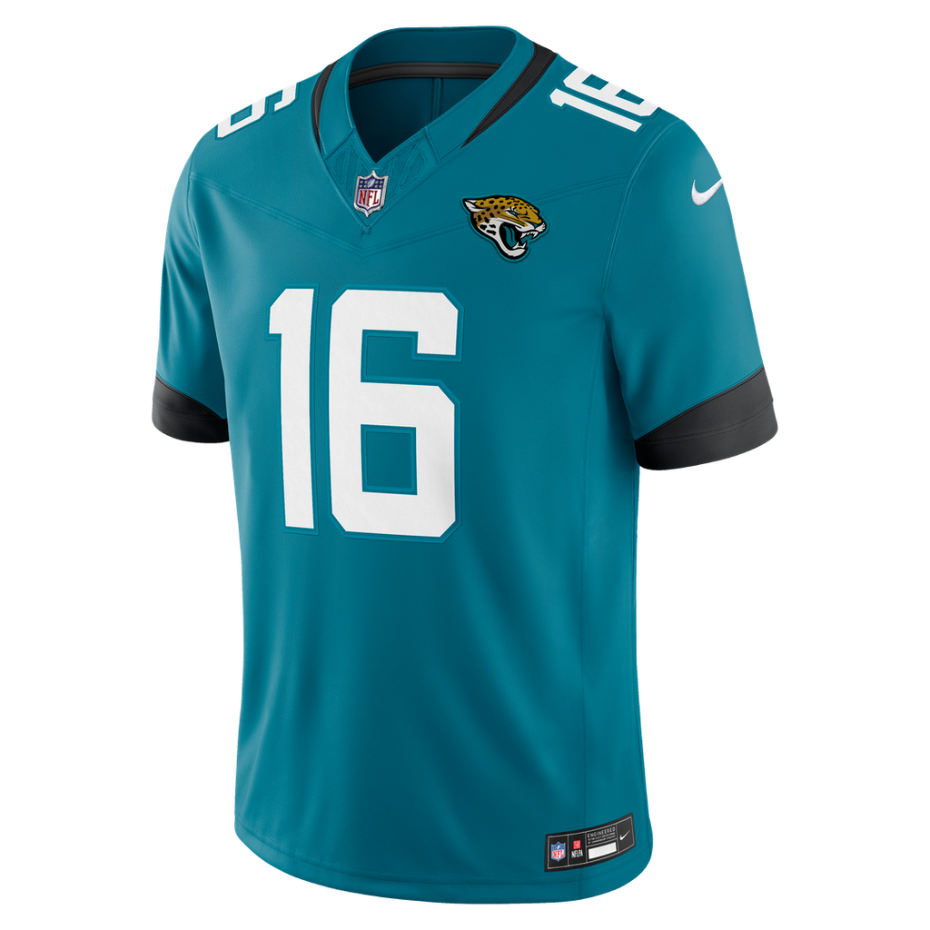 Trevor Lawrence Jacksonville Jaguars Team Vapor F.U.S.E. Stitched Limited Jersey - Teal
