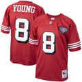 Steve Young San Francisco 49ers 1994 Authentic Throwback Retired Player Jersey - Scarlet