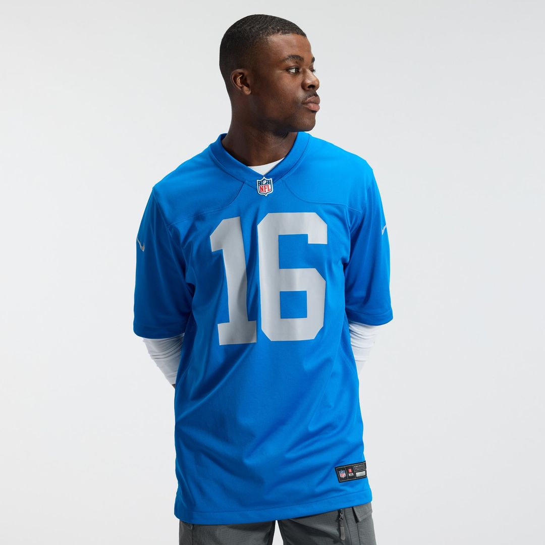 Jared Goff Detroit Lions Alternate Game Jersey - Blue