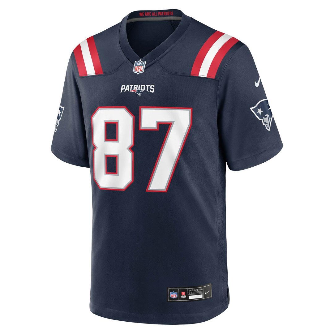 Romeo Doubs New England Patriots Game Jersey - Navy