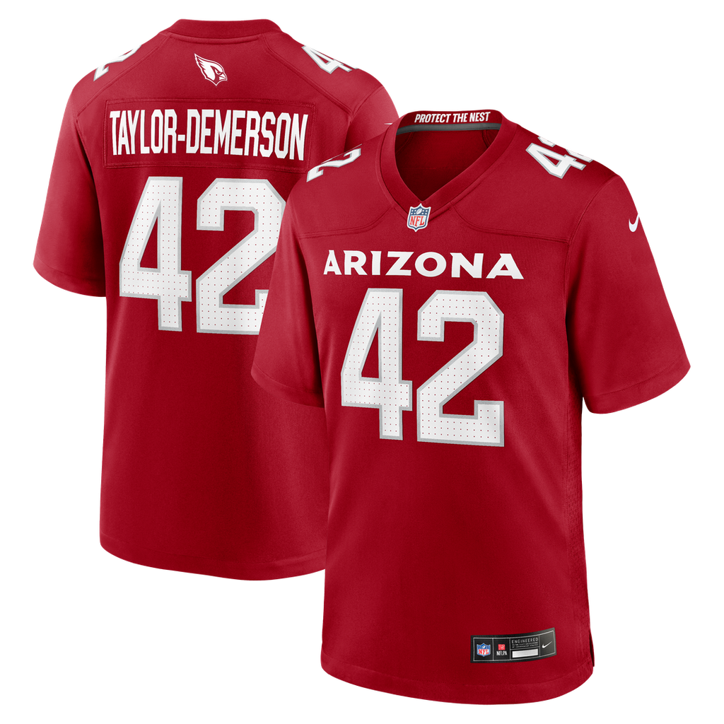 Dadrion Taylor - Demerson Arizona Cardinals Team Game Jersey - Cardinal