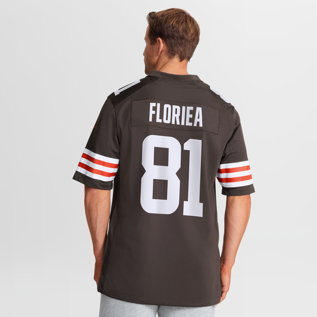 Luke Floriea Cleveland Browns Team Game Jersey - Brown