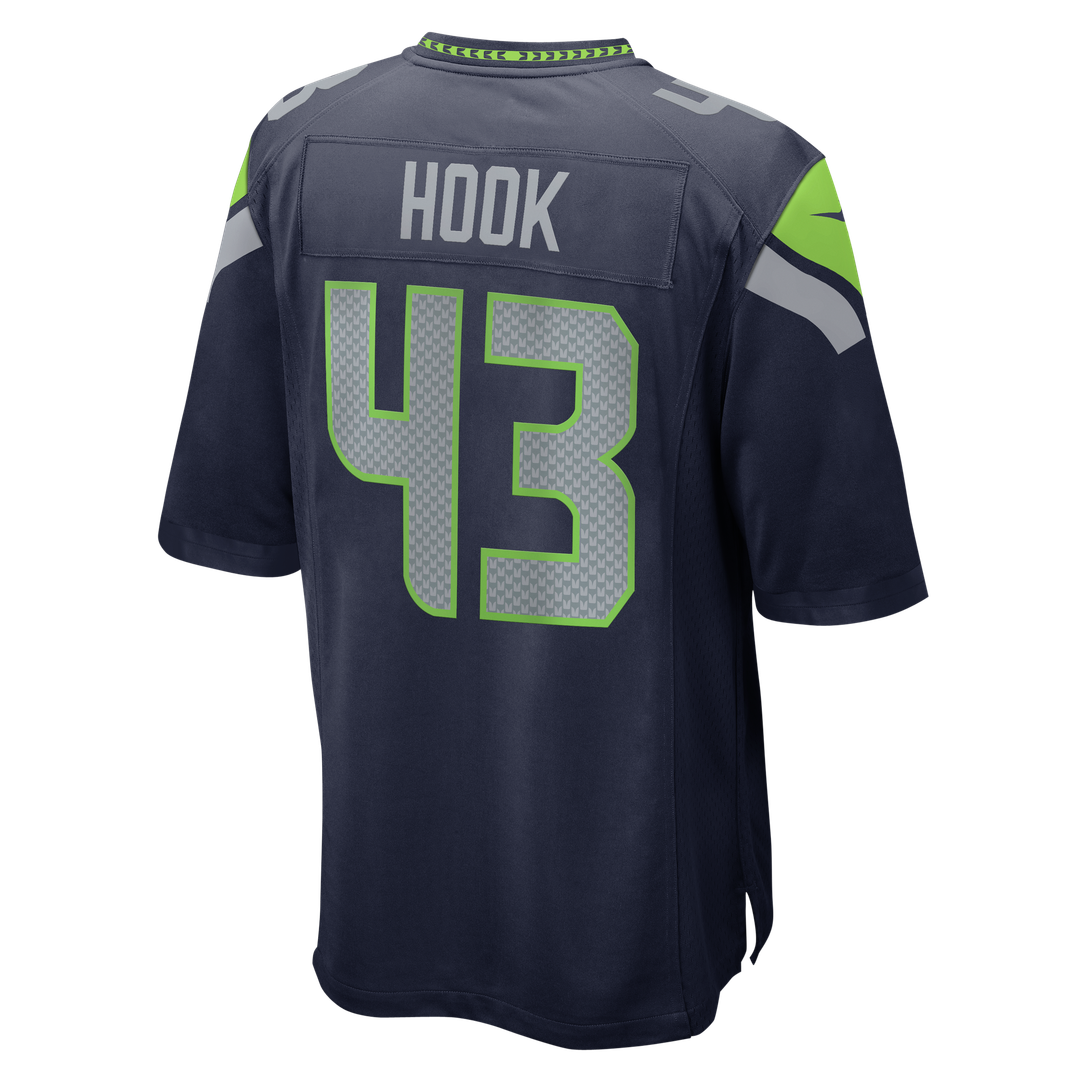Maxen Hook Seattle Seahawks Team Game Jersey - College Navy
