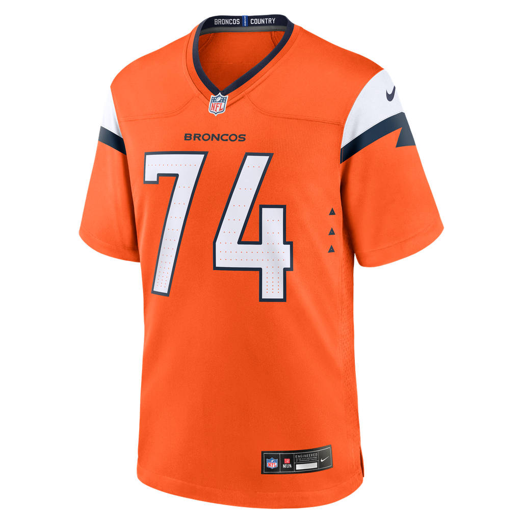 Ben Powers Denver Broncos Team Game Jersey - Orange
