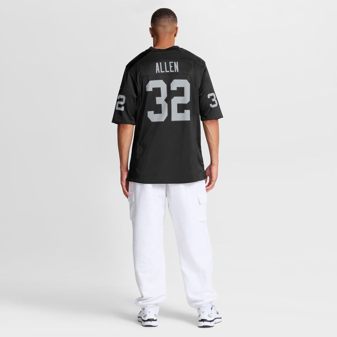 Marcus Allen Las Vegas Raiders Game Retired Player Jersey - Black
