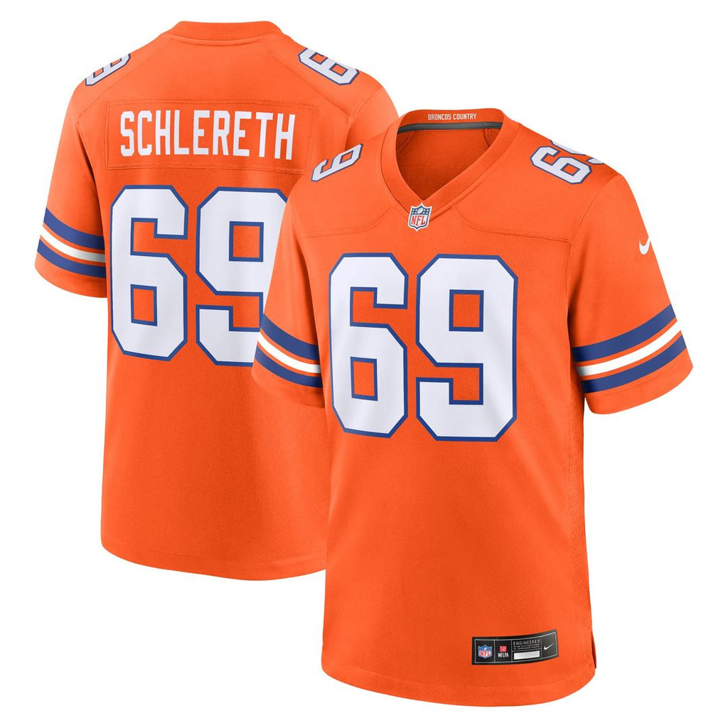 Mark Schlereth Denver Broncos Retired Player Alternate Game Jersey - Orange