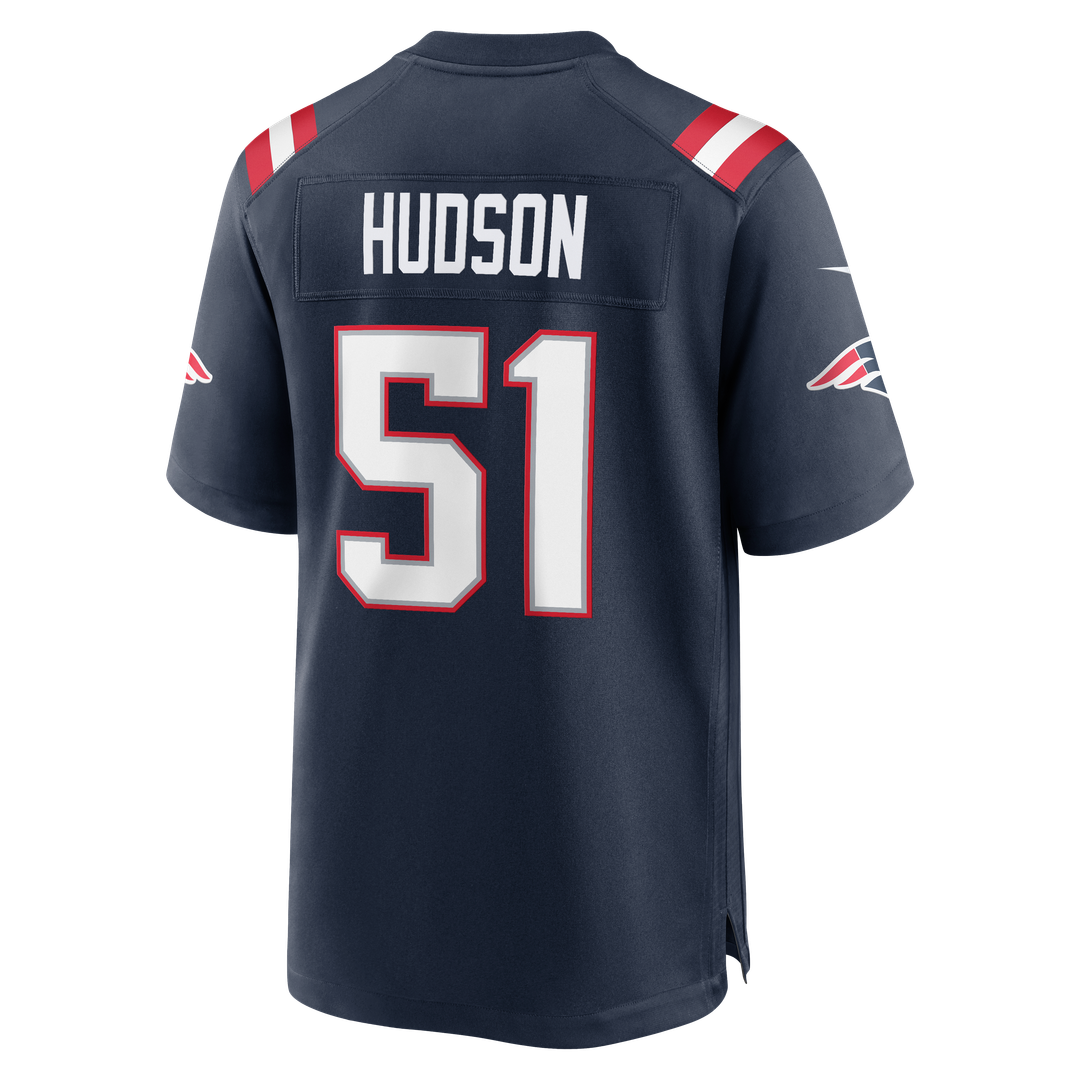James Hudson New England Patriots Team Game Jersey - Navy