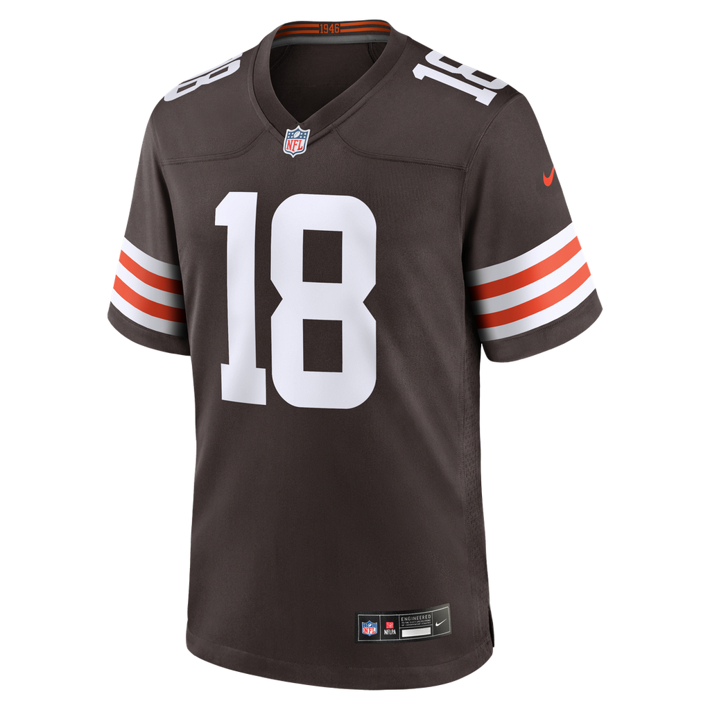 Joe Royer Cleveland Browns Game Jersey - Brown