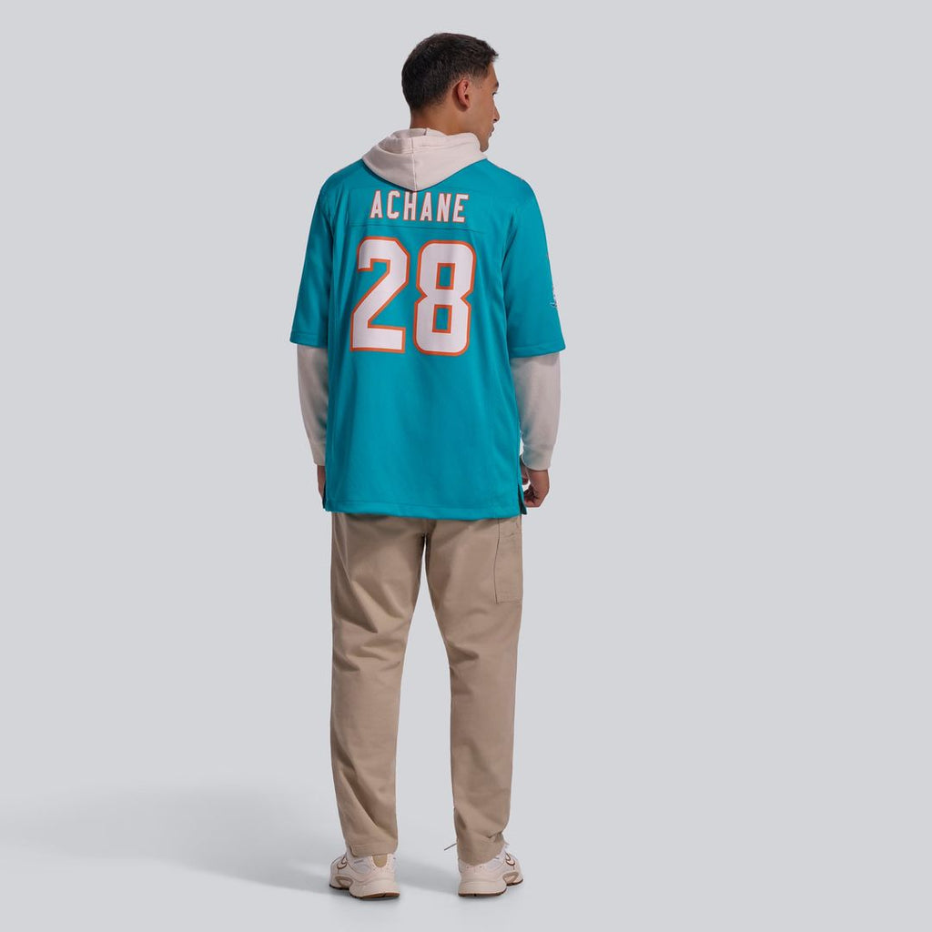 De’Von Achane Miami Dolphins Player Game Jersey - Aqua