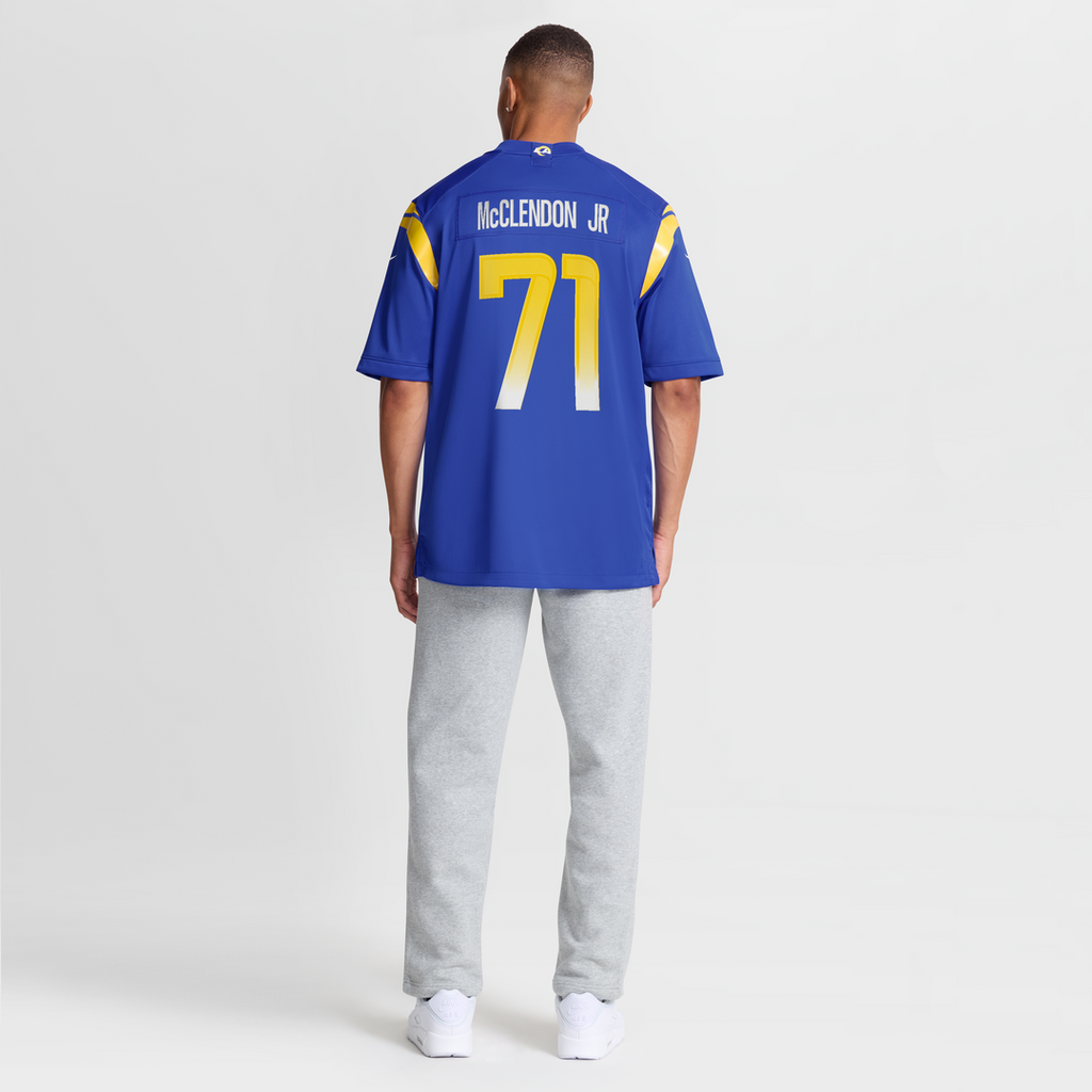 Warren McClendon Jr. Los Angeles Rams Team Game Jersey - Royal