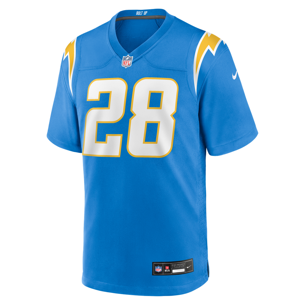 Isaiah Spiller Los Angeles Chargers Game Jersey - Powder Blue