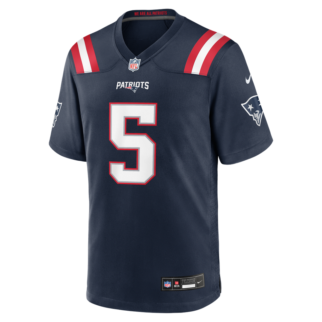 Dre'Mont Jones New England Patriots Team Game Jersey - Navy