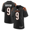 Joe Burrow Cincinnati Bengals Player Game Jersey - Black