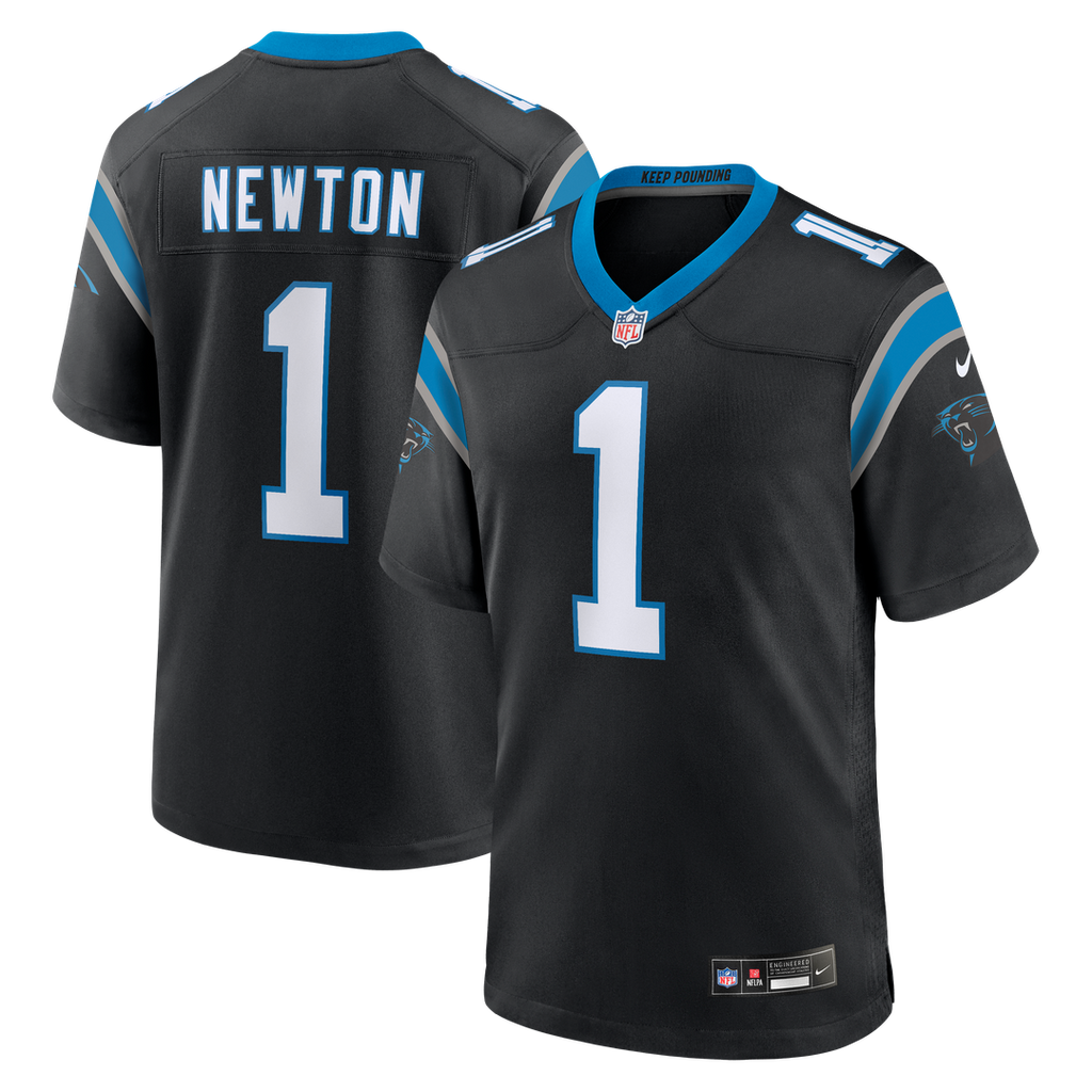 Cam Newton Carolina Panthers Team Retired Game Jersey - Black
