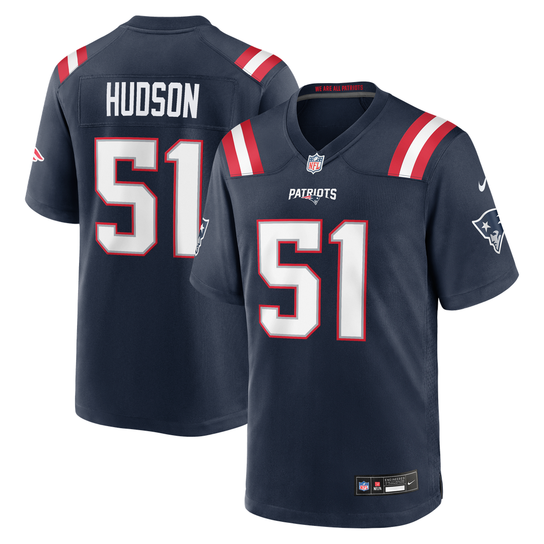 James Hudson New England Patriots Team Game Jersey - Navy