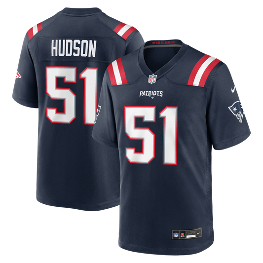 James Hudson New England Patriots Team Game Jersey - Navy