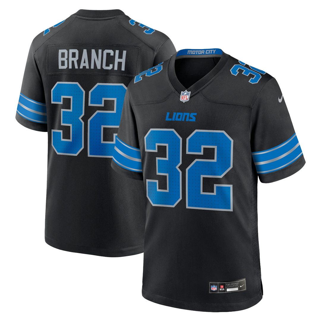 Brian Branch Detroit Lions Game Jersey - Blue