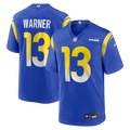 Kurt Warner Los Angeles Rams Game Retired Player Jersey - Royal