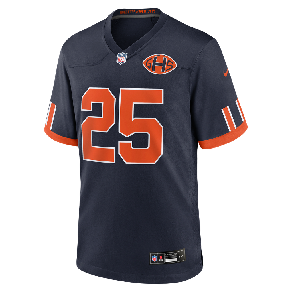 Kyle Monangai Chicago Bears 2026 Rivalries Collection Game Jersey - Navy
