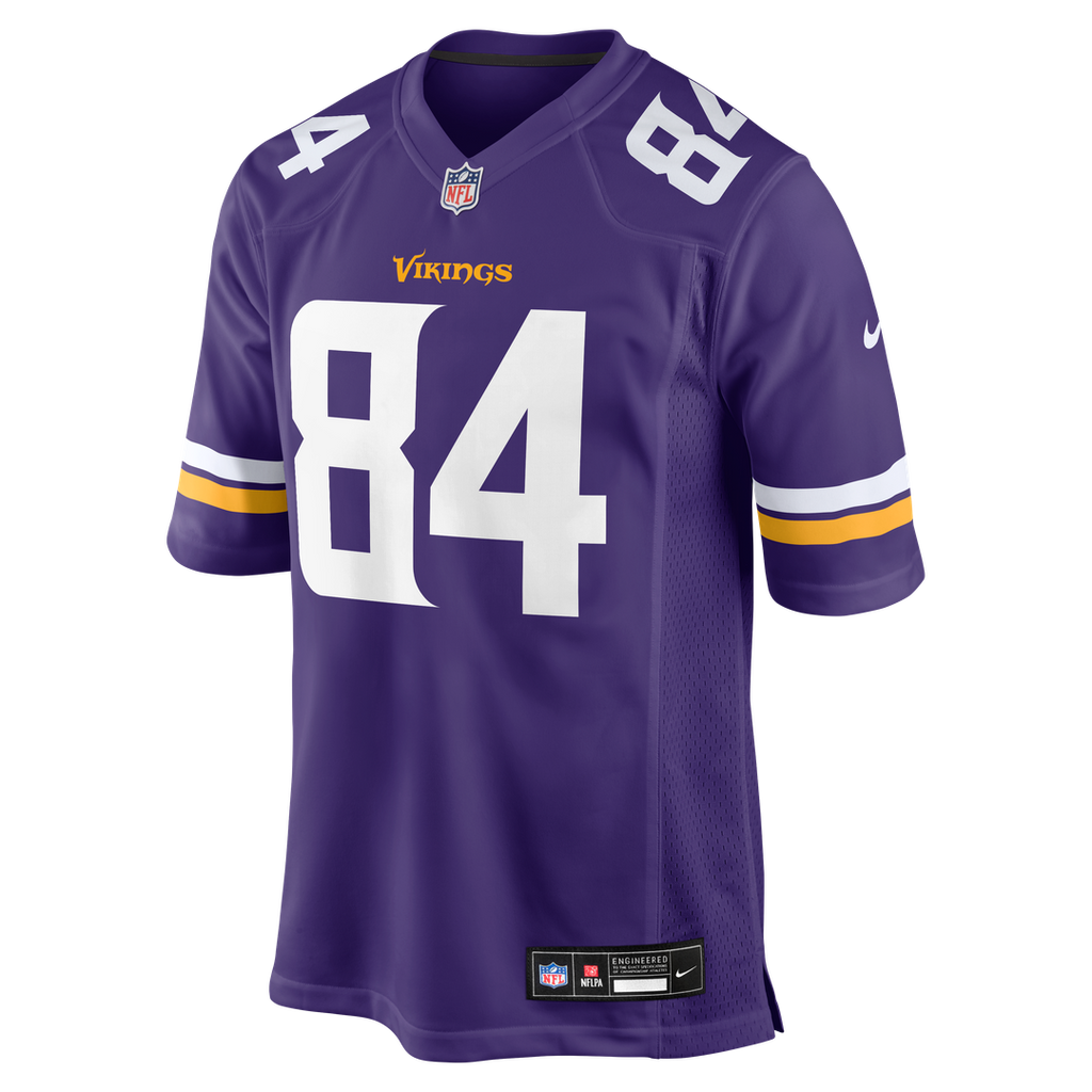 Randy Moss Minnesota Vikings Game Retired Player Jersey - Purple