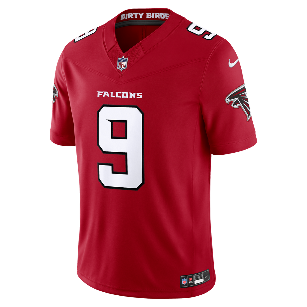 Michael Penix Jr. Atlanta Falcons Alternate Throwback Vapor F.U.S.E. Stitched Limited Jersey - Black