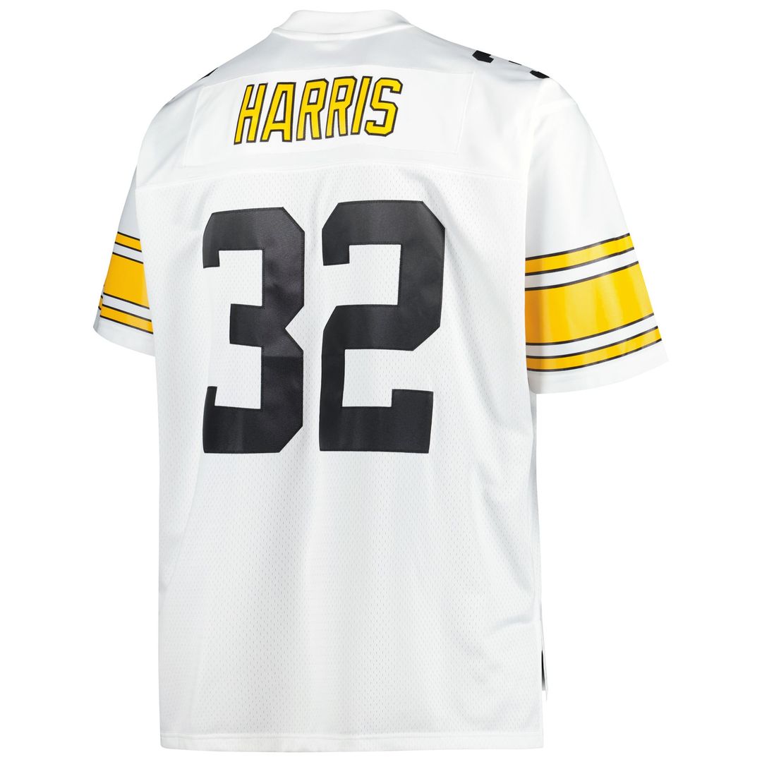 Franco Harris Pittsburgh Steelers Big & Tall 1976 Retired Player Replica Jersey - White