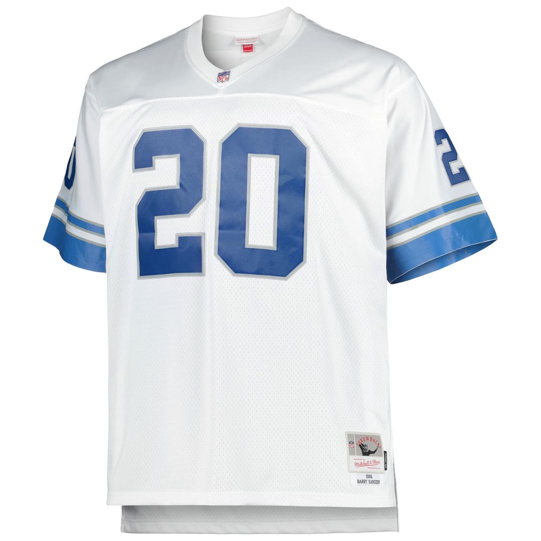 Barry Sanders Detroit Lions Big & Tall 1996 Retired Player Replica Jersey - Blue