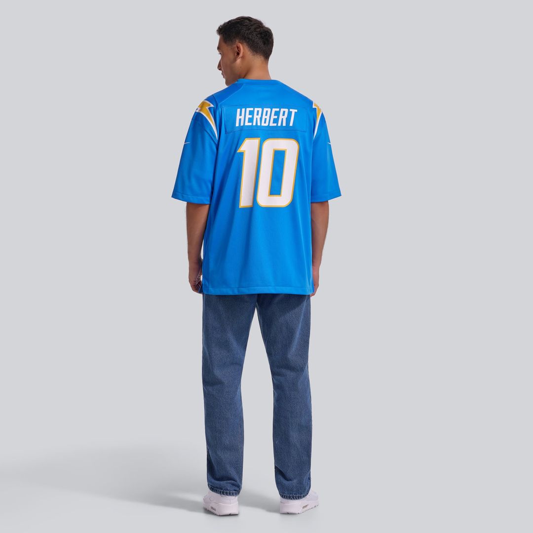 Justin Herbert Los Angeles Chargers Player Game Jersey - Powder Blue
