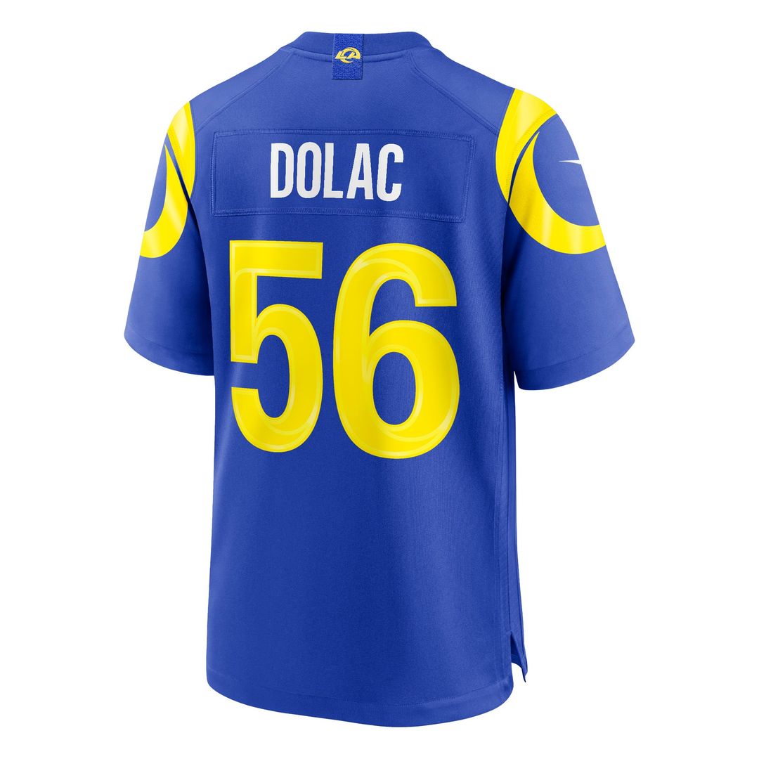 Shaun Dolac Los Angeles Rams Team Game Jersey - Royal