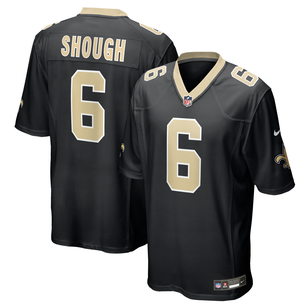 Tyler Shough New Orleans Saints Game Jersey - Black