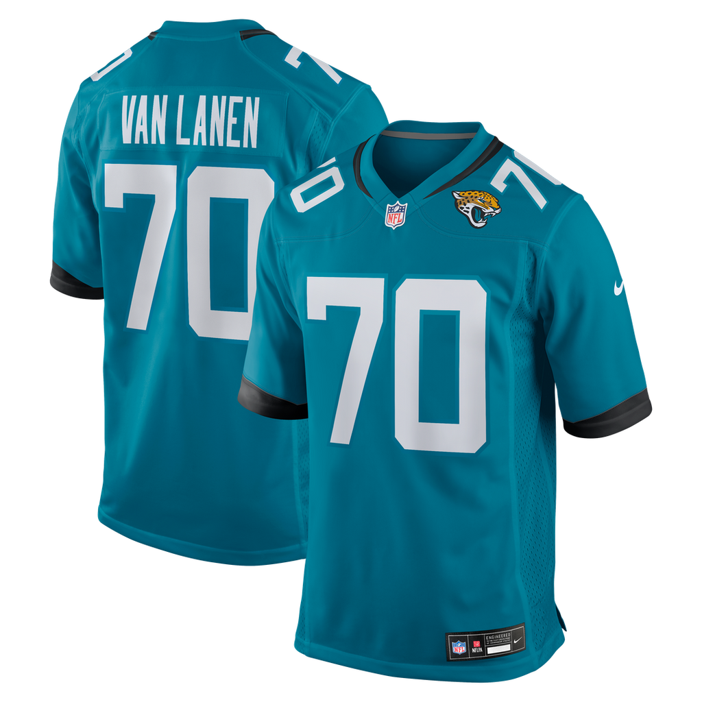 Cole Van Lanen Jacksonville Jaguars Game Player Jersey - Teal