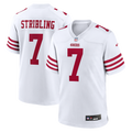 De'Zhaun Stribling San Francisco 49ers Game Jersey - White