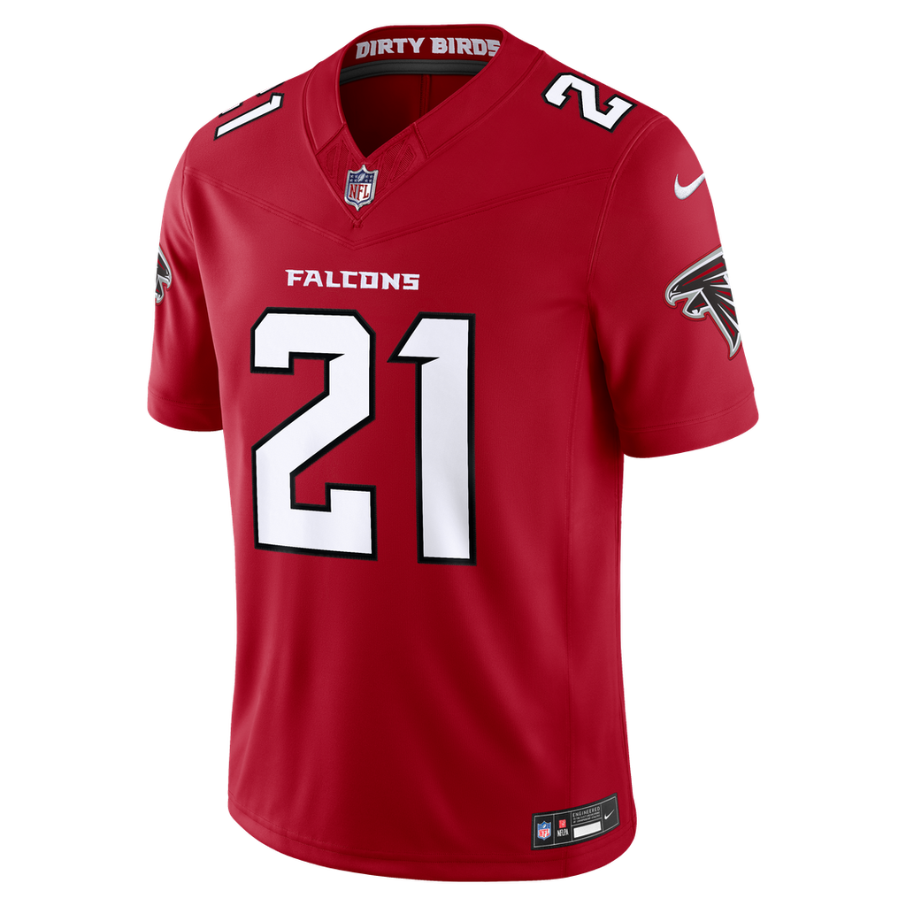 Deion Sanders Atlanta Falcons Alternate Throwback Vapor F.U.S.E. Stitched Retired Limited Jersey - Black