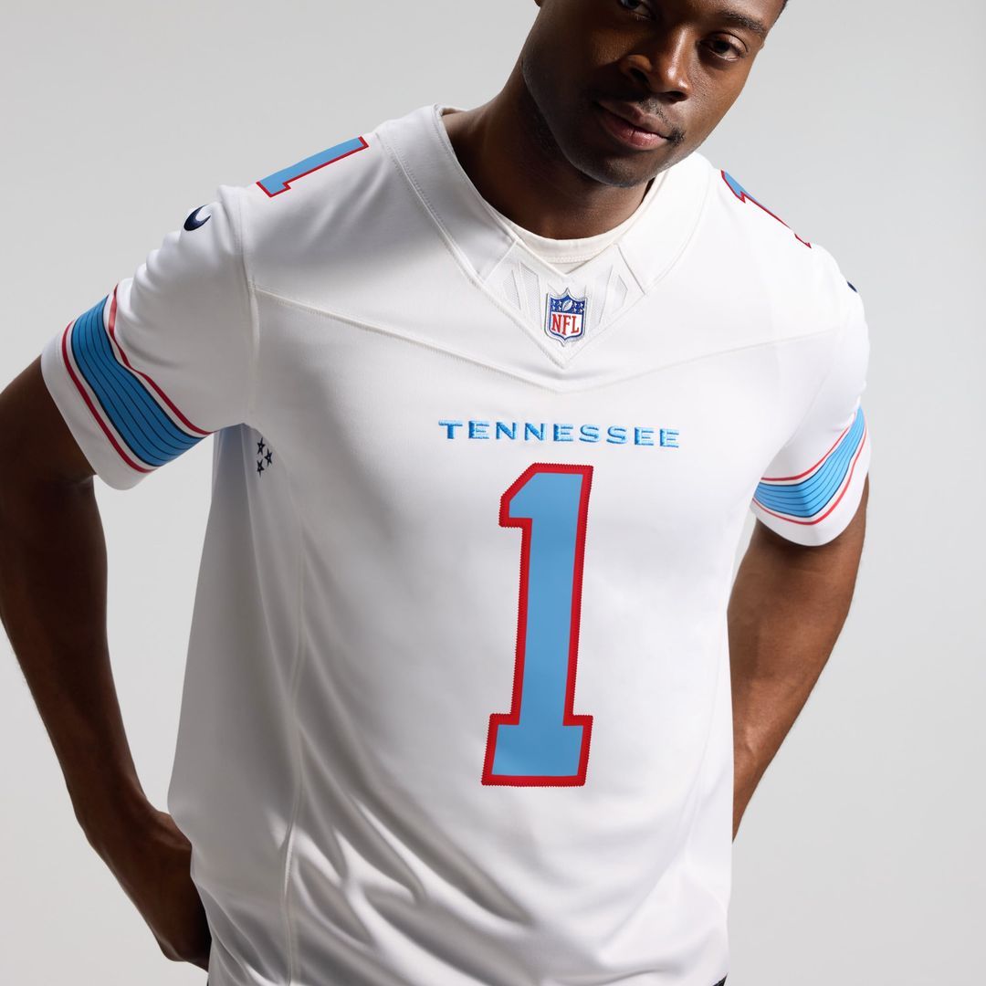 Cameron Ward Tennessee Titans Team Vapor F.U.S.E. Stitched Limited Jersey - Light Blue
