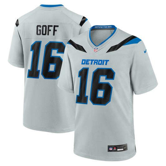 Jared Goff Detroit Lions 2026 Rivalries Collection Game Jersey - Silver