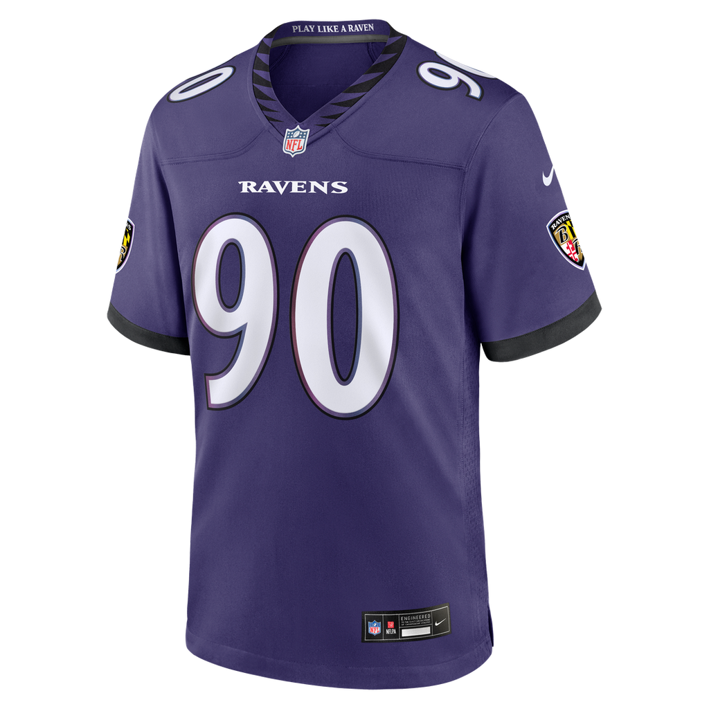 Aeneas Peebles Baltimore Ravens Team Game Jersey - Purple