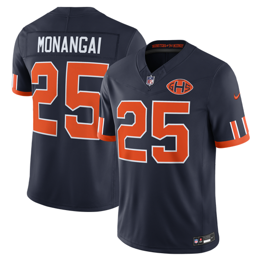Kyle Monangai Chicago Bears 2026 Rivalries Collection Stitched Limited Jersey - Navy