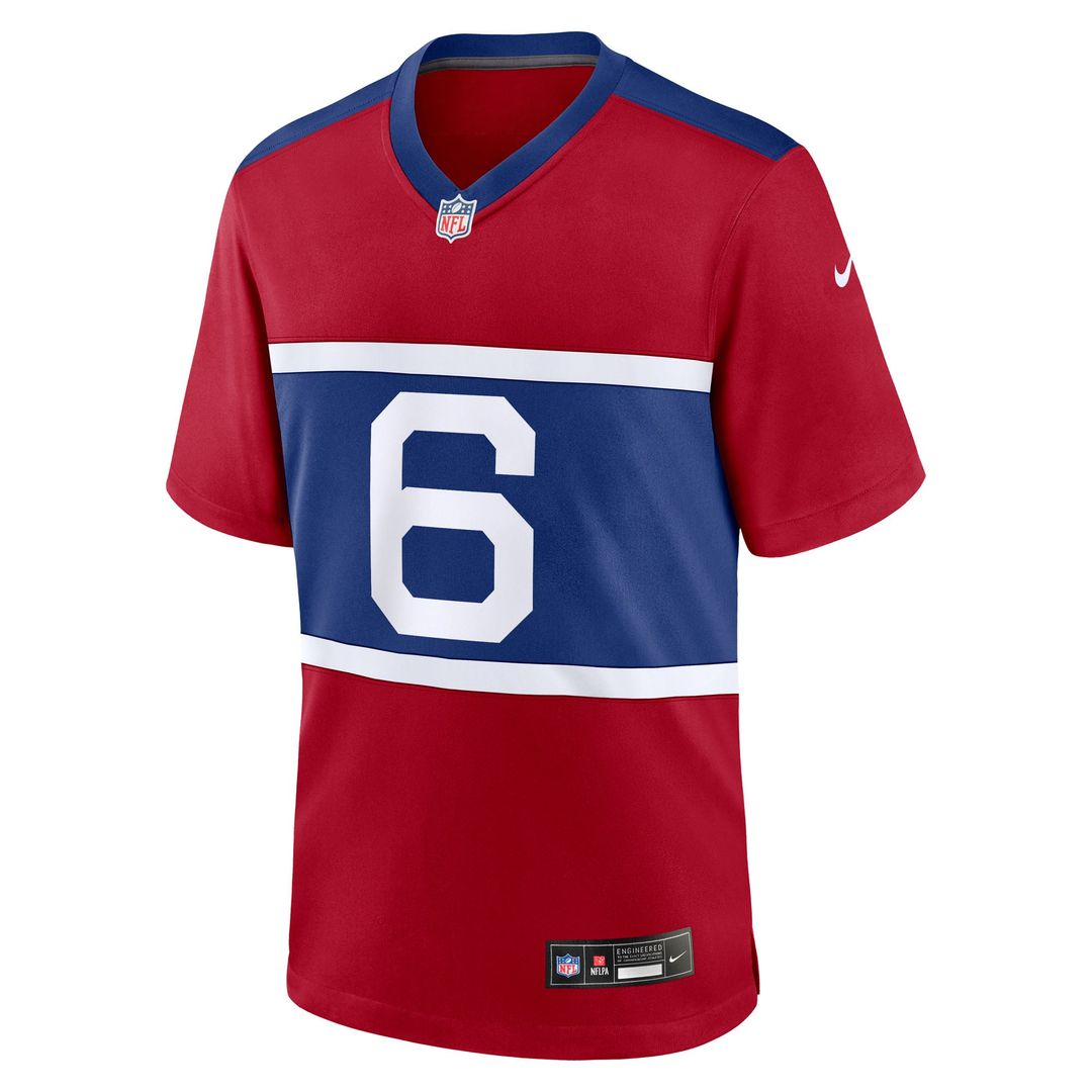 Jaxson Dart New York Giants Team Game Jersey - Royal