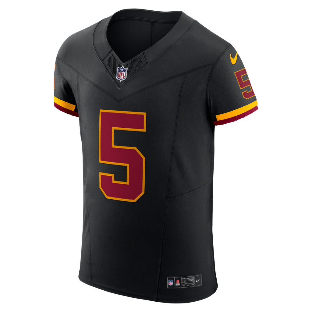 Jayden Daniels Washington Commanders Alternate Vapor F.U.S.E. Elite Jersey - Black