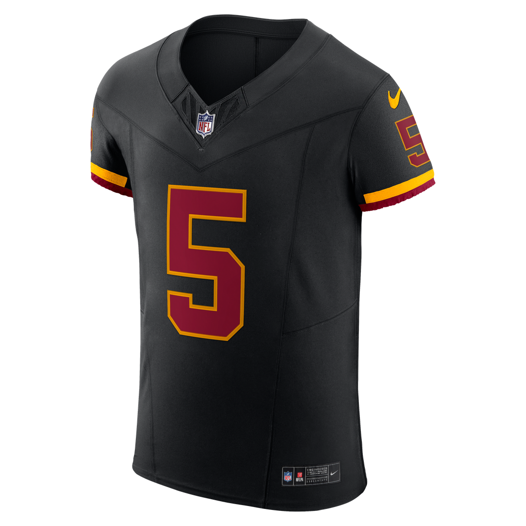 Jayden Daniels Washington Commanders Alternate Vapor F.U.S.E. Elite Jersey - Black