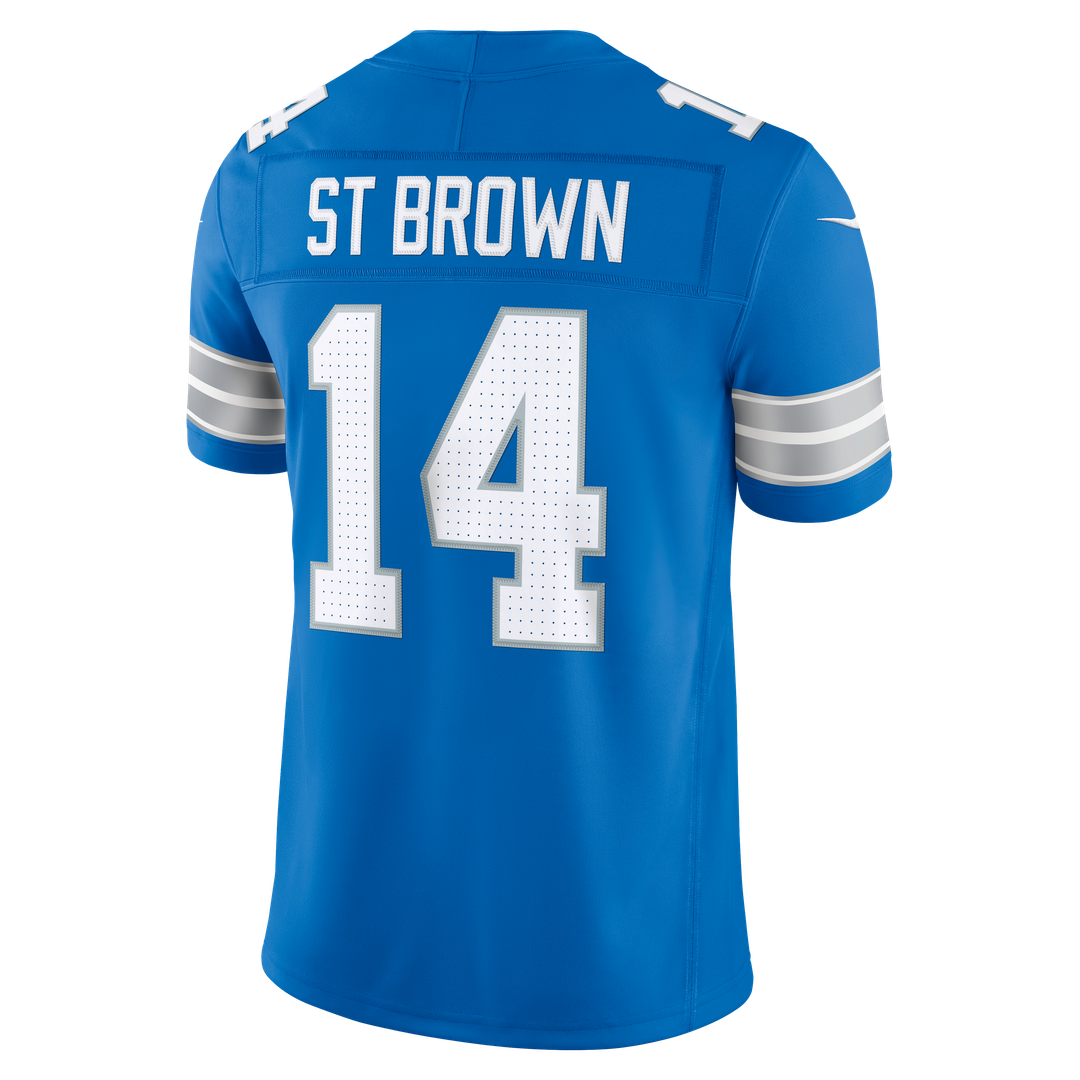 Amon - Ra St. Brown Detroit Lions Team Vapor F.U.S.E. Stitched Limited Jersey - Blue