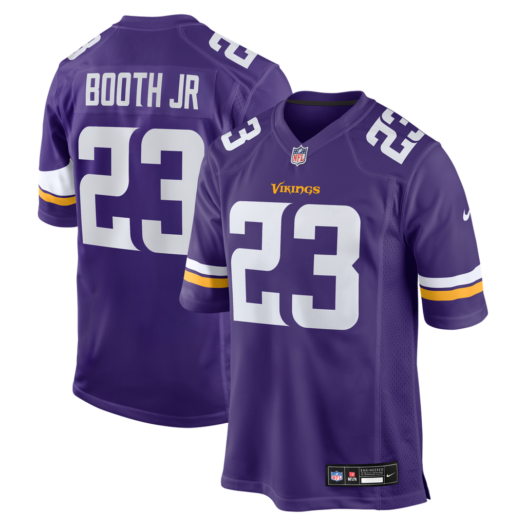 Andrew Booth Jr. Minnesota Vikings Player Game Jersey - Purple