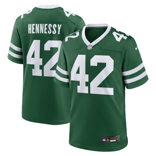 Thomas Hennessy New York Jets Team Game Jersey - Legacy Green
