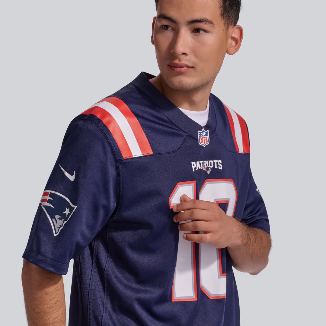 Drake Maye New England Patriots Player Game Jersey - Navy