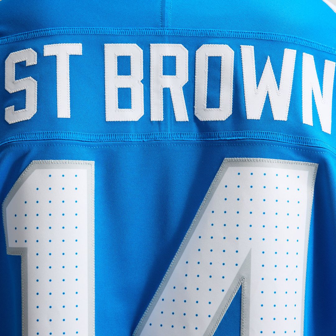 Amon - Ra St. Brown Detroit Lions Team Vapor F.U.S.E. Stitched Limited Jersey - Blue